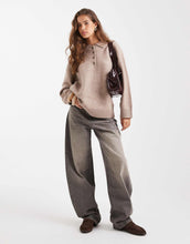 Load image into Gallery viewer, DESIGN knitted compact polo shirt mushroom