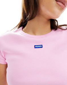 HUGO BLUE baby tee pink