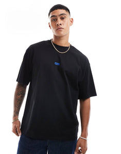 HUGO Blue nalono relaxed fit t-shirt black