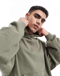 DESIGN essential extreme oversized hoodie charcoal