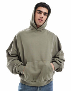 DESIGN essential extreme oversized hoodie charcoal