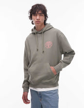 Load image into Gallery viewer, Tommy Jeans circle back graphic hoodie sage green