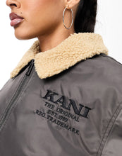 Load image into Gallery viewer, Karl Kani retro aviator bomber jacket grey