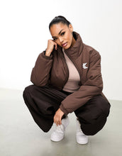 Load image into Gallery viewer, Karl Kani OG puffer jacket brown wavy