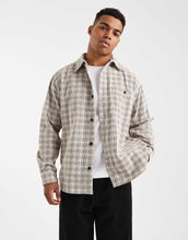 Load image into Gallery viewer, ONLY &amp; SONS cord overshirt dark cream check