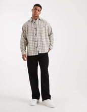 Load image into Gallery viewer, ONLY &amp; SONS cord overshirt dark cream check