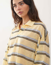 Load image into Gallery viewer, Lioness Rebels sleeve oversized jersey top yellow stripe