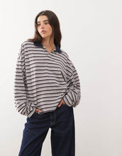 Load image into Gallery viewer, Lioness Rebels wide sleeve oversized jersey top multi stripe