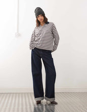 Load image into Gallery viewer, Lioness Rebels wide sleeve oversized jersey top multi stripe