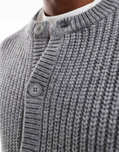 Load image into Gallery viewer, DESIGN oversized boxy knitted grey marl