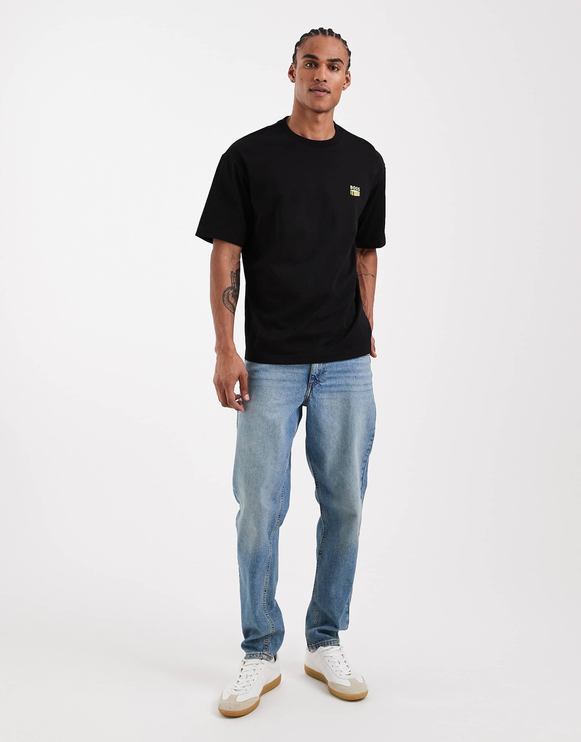 Hugo Boss relaxed fit graphic t-shirt black