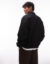 Load image into Gallery viewer, Tommy Jeans cotton bomber jacket black
