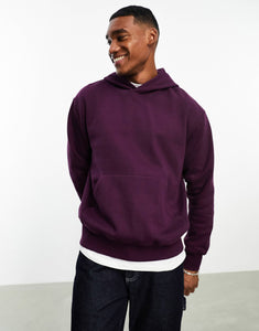 DESIGN oversized hoodie dark purple