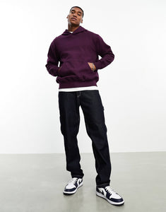 DESIGN oversized hoodie dark purple