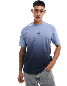 BOSS Orange gradient relaxed fit t-shirt blue