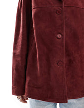 Load image into Gallery viewer, DESIGN real suede 70s jacket red