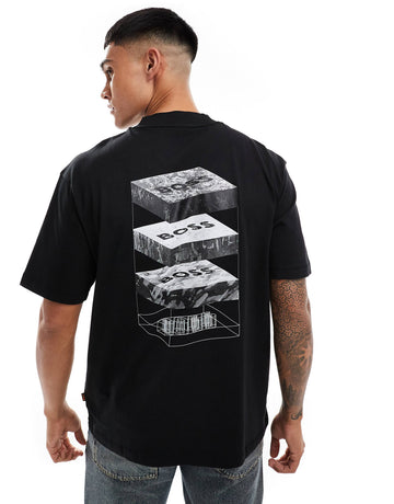 BOSS Orange geological relaxed fit t-shirt black