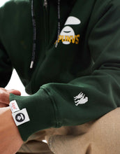 Load image into Gallery viewer, Aape by A Bathing Ape basic hoodie dark green