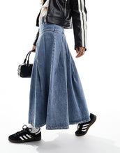 Load image into Gallery viewer, Urban Revivo denim midaxi skirt wash blue