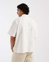 Load image into Gallery viewer, adidas Originals seersucker resort shirt off white floral