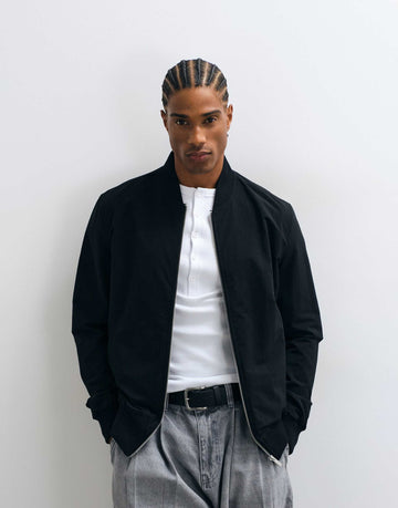 CAPO regular fit bomber jacket black