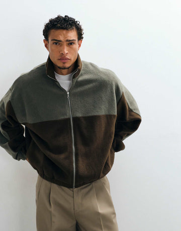 DESIGN cuffed joggers piping light grey
