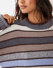 Load image into Gallery viewer, Abercrombie &amp; Fitch knitted slouchy jumper multi stripe