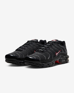 Nike Air Max Plus Black University Red Metallic Silver