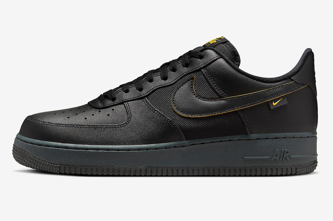 Nike Air Force 1 Ballistic Mesh Black University Gold