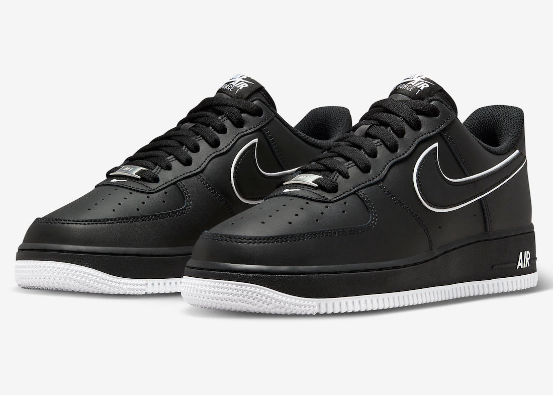 Nike Air Force 1 Low Black White Sole