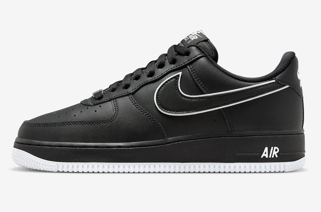 Nike Air Force 1 Low Black White Sole