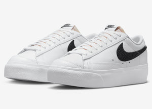 Nike Blazer Low Platform White Black