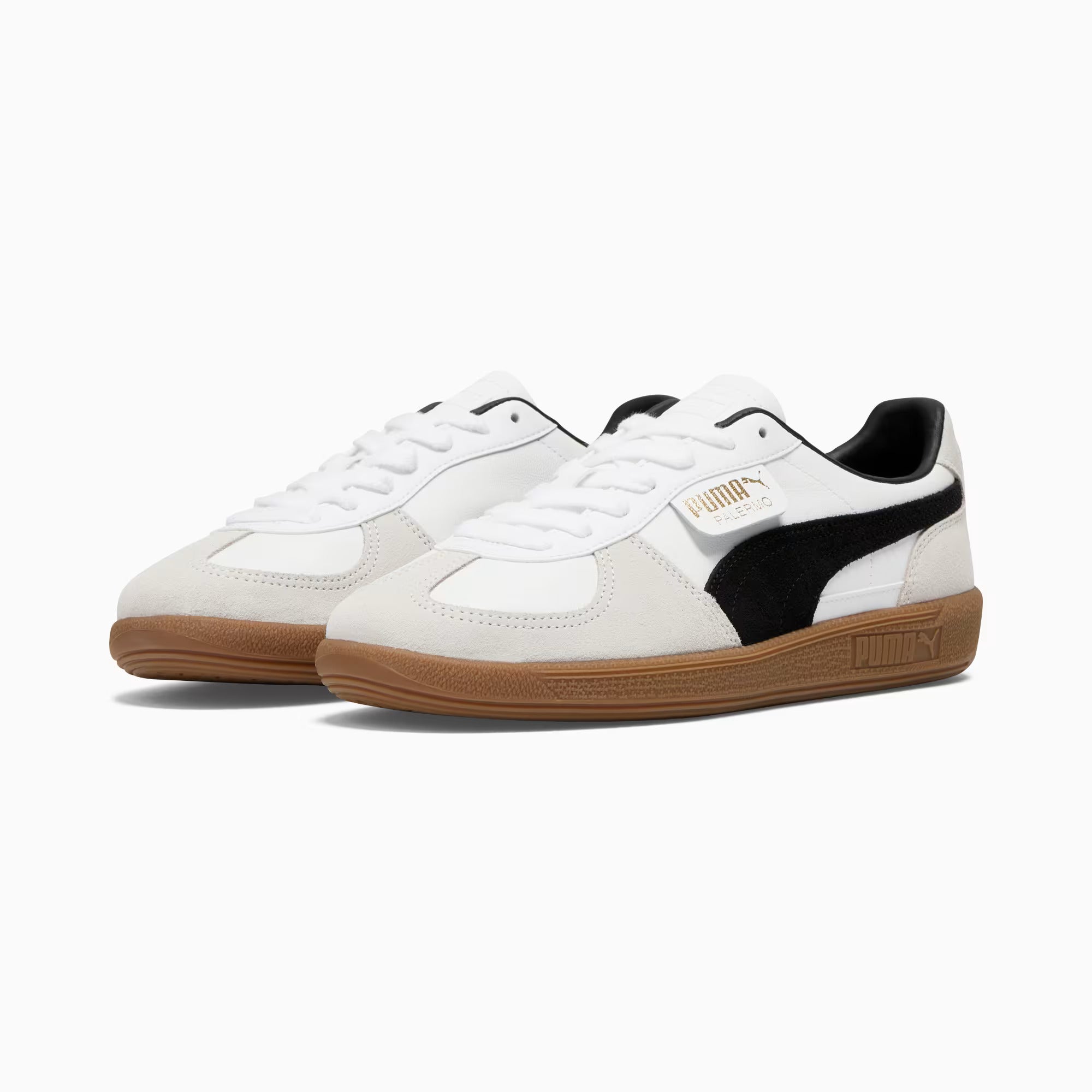 Puma Palermo Leather White Vapor Grey Gum