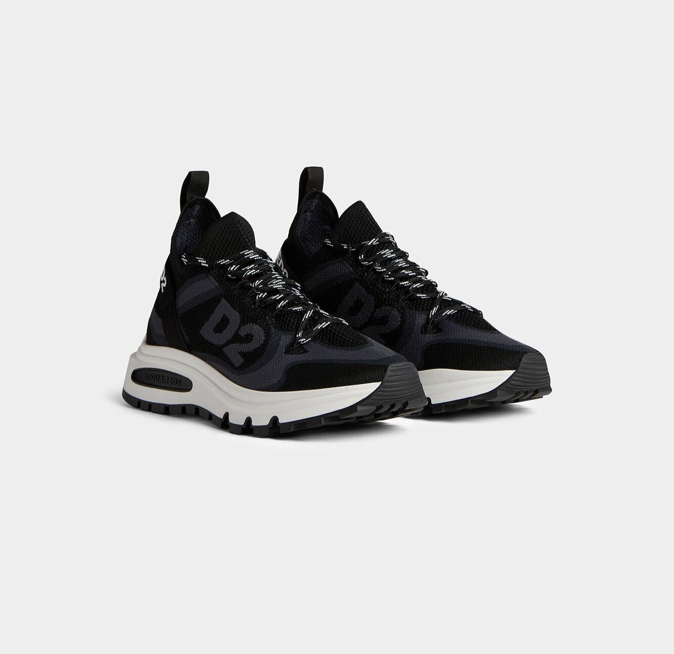 DSQUARED2 Black Grey Low Top Sneakers