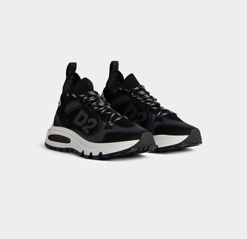DSQUARED2 Black Grey Low Top Sneakers