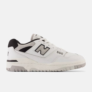 New Balance 550 White Concrete Black