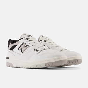 New Balance 550 White Concrete Black