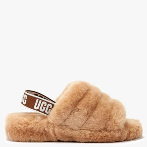 UGG FLUFF YEAH Slide Slippers Brown