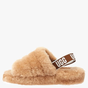 UGG FLUFF YEAH Slide Slippers Brown