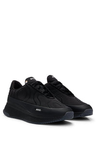 BOSS TTNM EVO embroidered-logo trainers rubberized Black