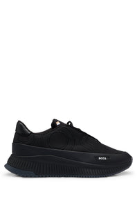 BOSS TTNM EVO embroidered-logo trainers rubberized Black