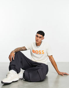 BOSS Orange Thinking t-shirt light beige