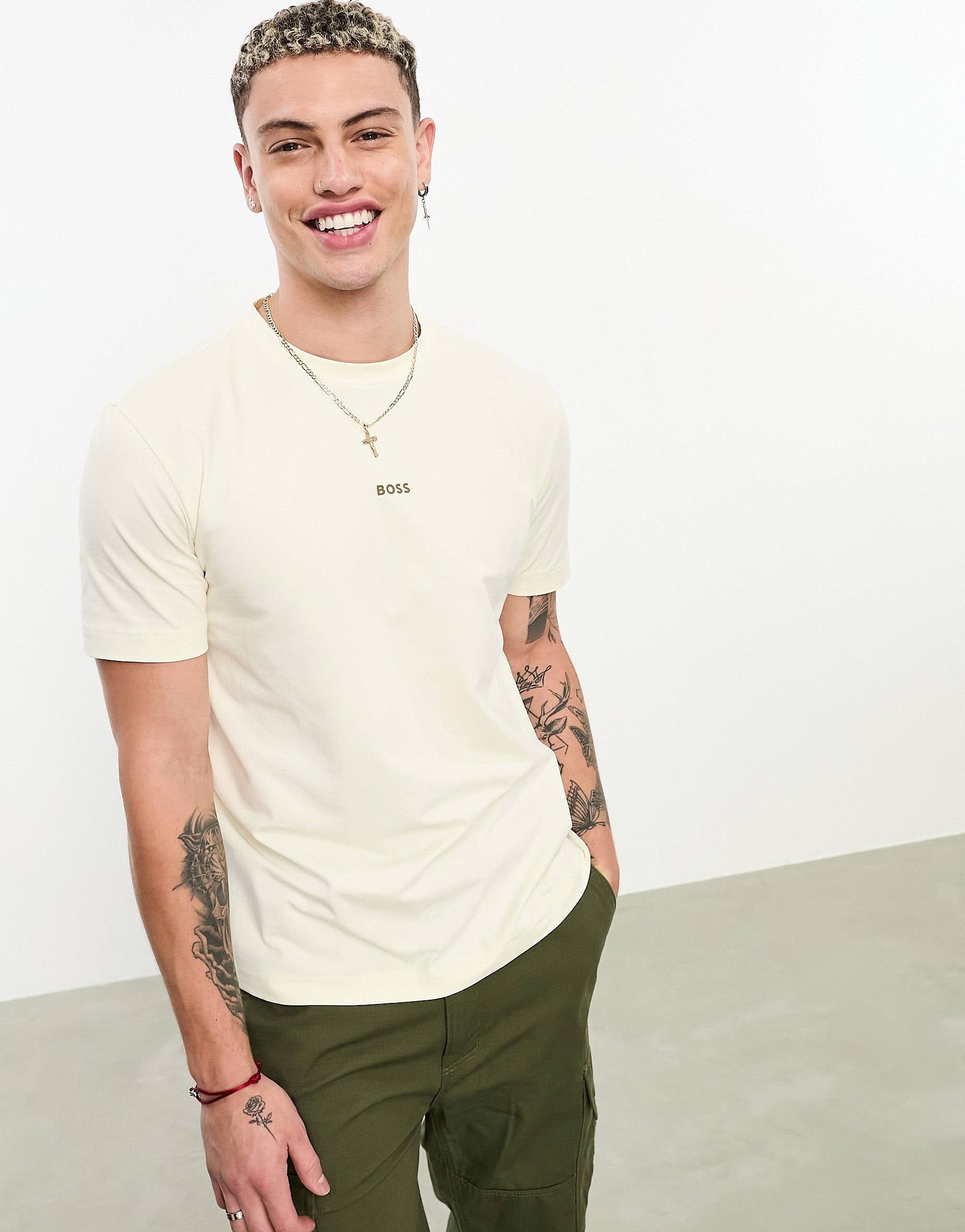 BOSS Orange Tchup t-shirt light beige