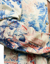 Load image into Gallery viewer, DESIGN relaxed revere satin shirt placement