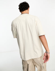Karl Kani signature oversized t-shirt beige