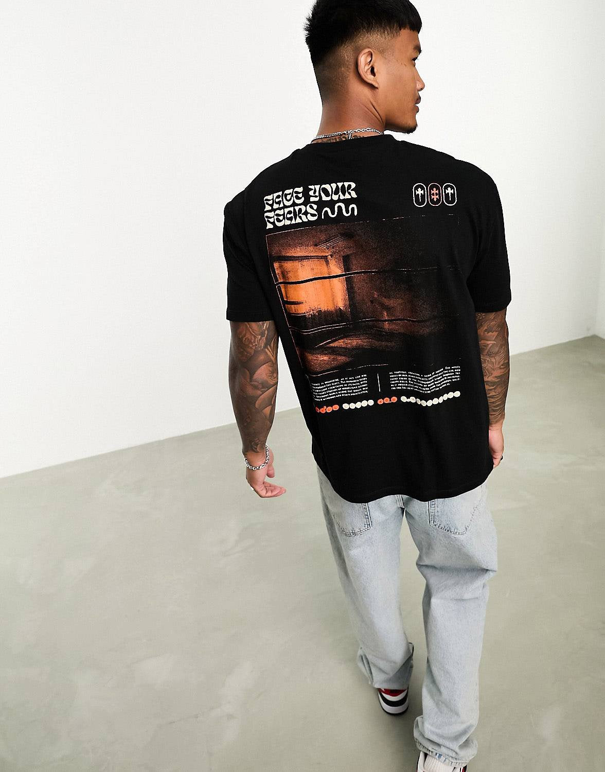 DESIGN relaxed t-shirt black scene