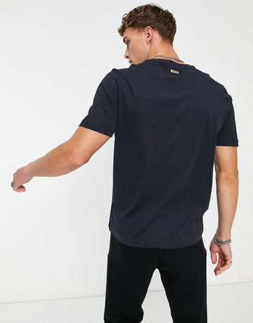 BOSS Orange Tee bold logo t-shirt navy