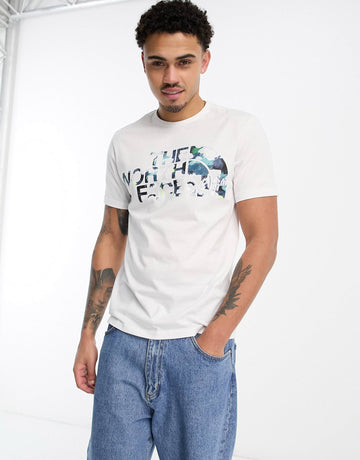 The North Face Easy t-shirt white floral