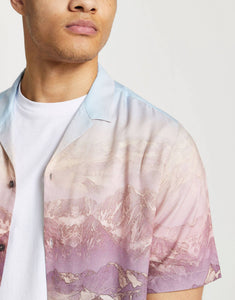 River Island shirt revere collar pink