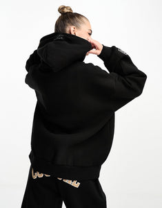 The Couture Club take it easy oversized hoodie black